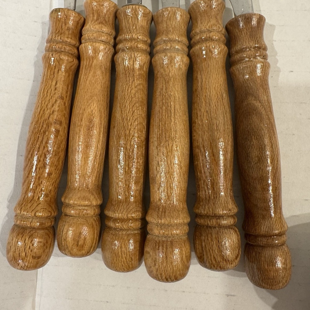 Harbor House / LIFETIME Old Homestead Wood Handle Flatware Lot 40 Pieces - Picture 2 of 14